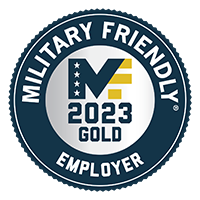 Military Friendly Employer 2023 Gold designation
