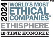 World’s Most Ethical Companies 2024 recognition badge
