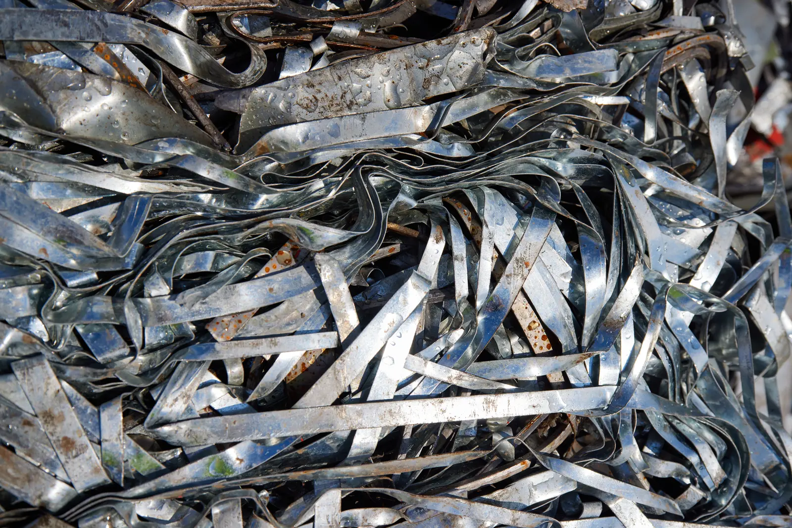 Aluminum recycling Aluminum scrap metal prepared for recycling