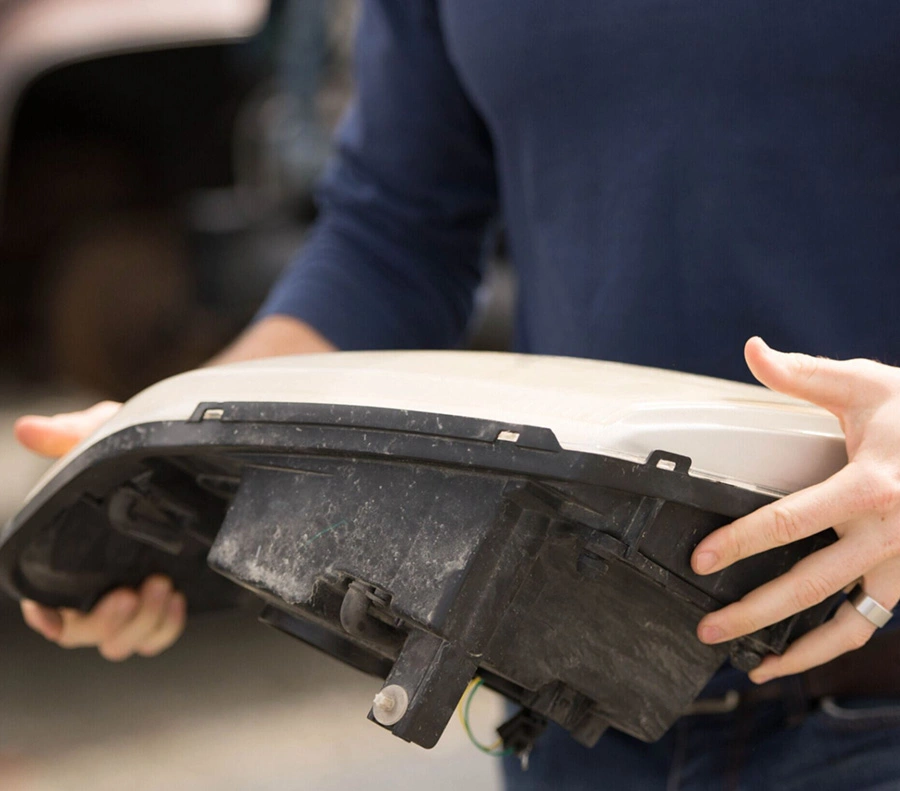 Secure handling of automotive components for recycling