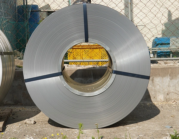Steel coil prepared for ferrous and nonferrous metal recycling