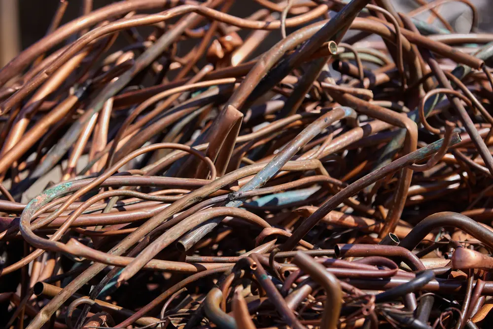 Bare bright copper wire scrap recycling