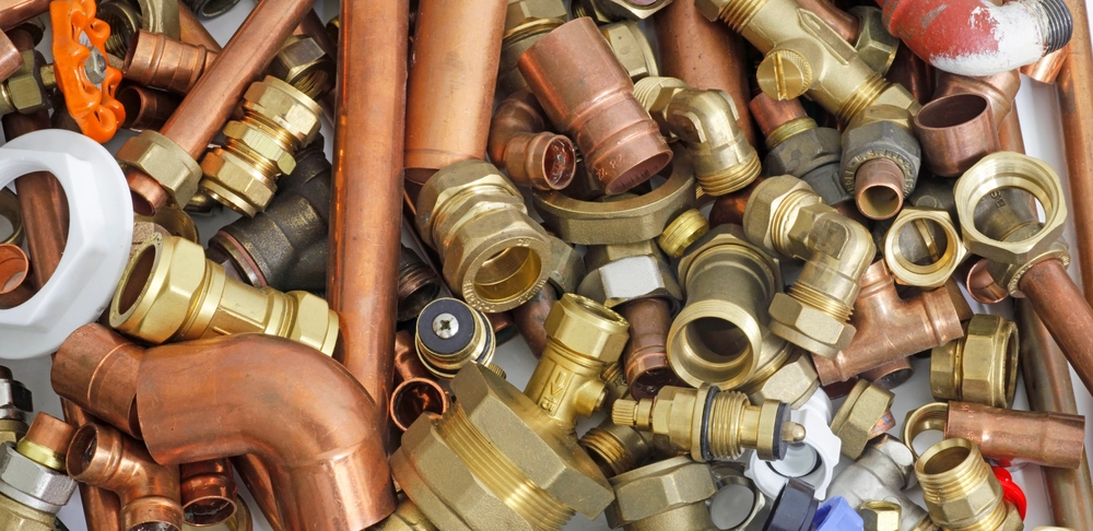Copper pipes and tubing recycling