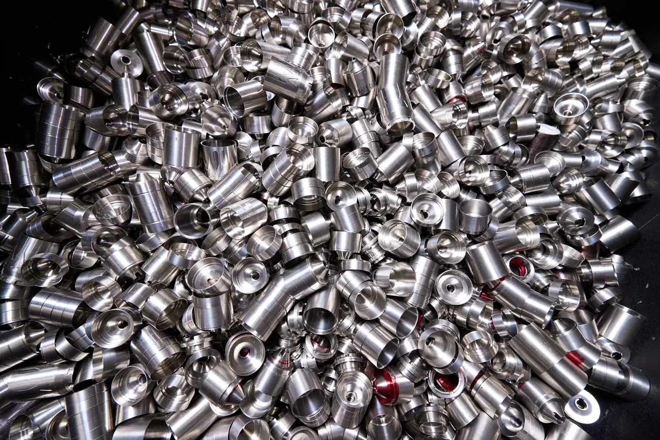Metal turnings and machining byproducts from manufacturing scrap