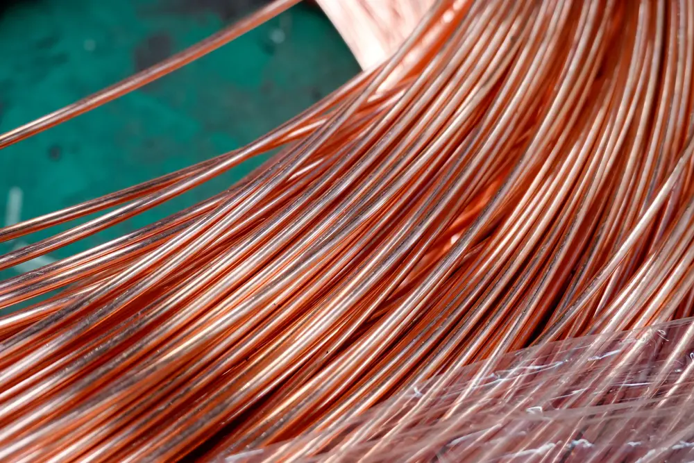 Bare bright copper wire scrap recycling