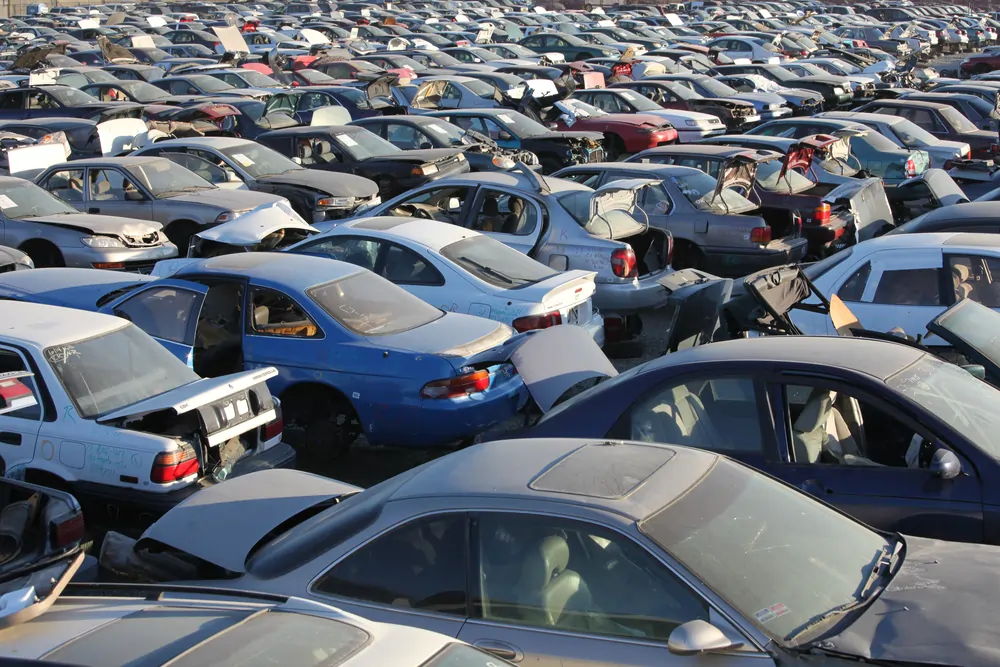 Sell scrap vehicles for metal Scrap vehicles ready for metal recycling