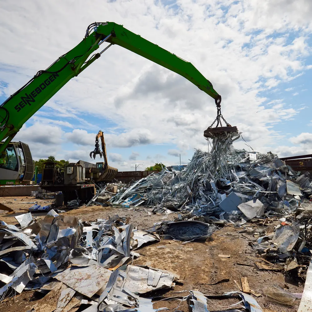 Bicycle and metal scrap